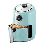 DASH Compact Air Fryer Oven Cooker with Temperature Control, Non-stick Fry Basket, Recipe Guide + Auto Shut off Feature, 2 Quart - Aqua
